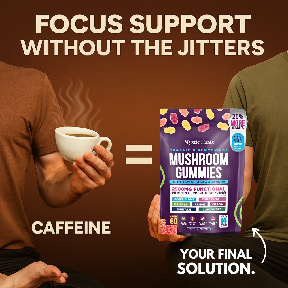 Mushroom Ashwagandha Gummies + Free Resin